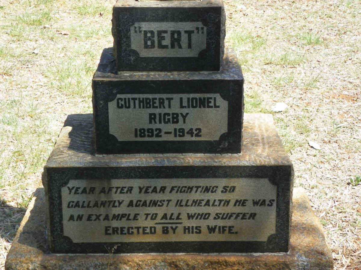 RIGBY Cuthbert Lionel 1892-1942