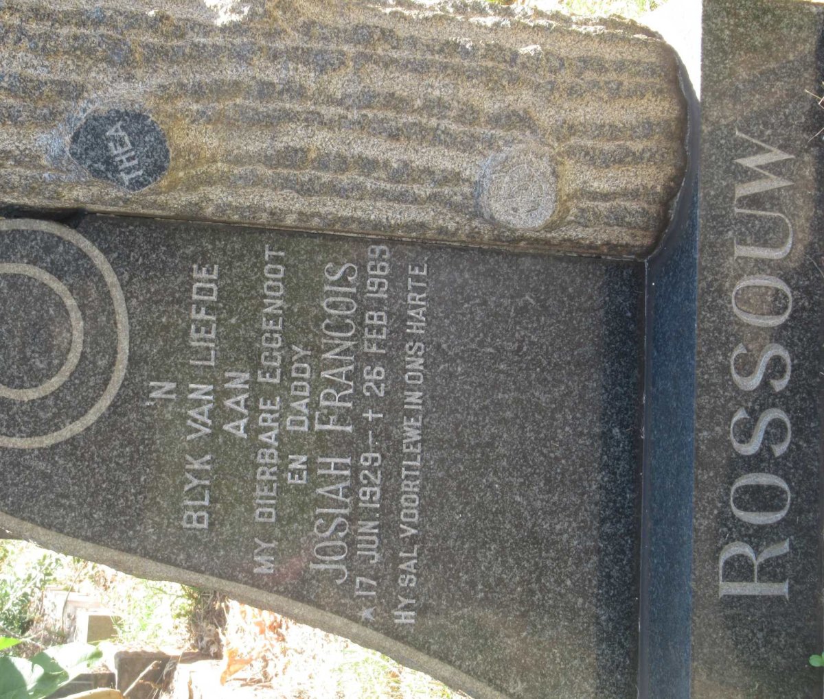 ROSSOUW Josiah Francois 1929-1969