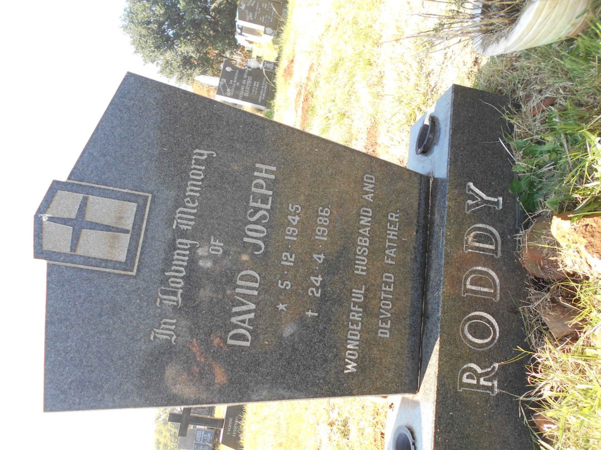 RODDY David Joseph 1945-1986