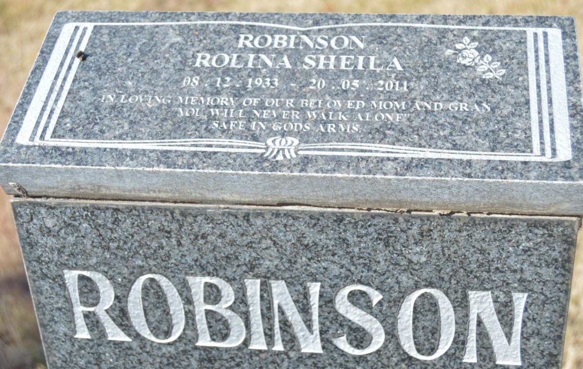 ROBINSON Rolina Sheila 1933-2011