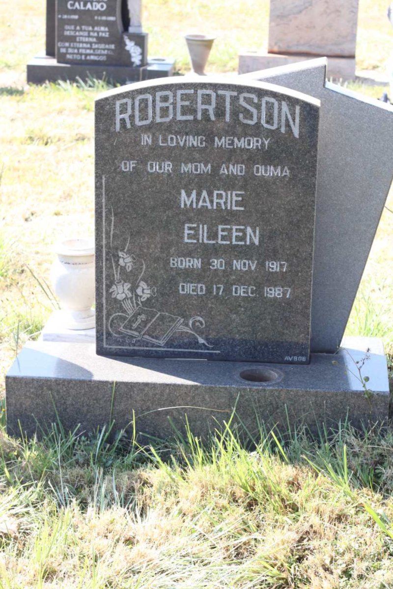 ROBERTSON Marie Eileen 1917-1987