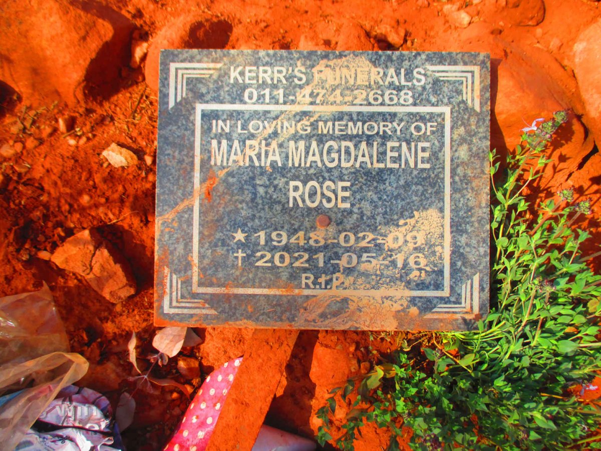 ROSE Maria Magdalene 1948-2021