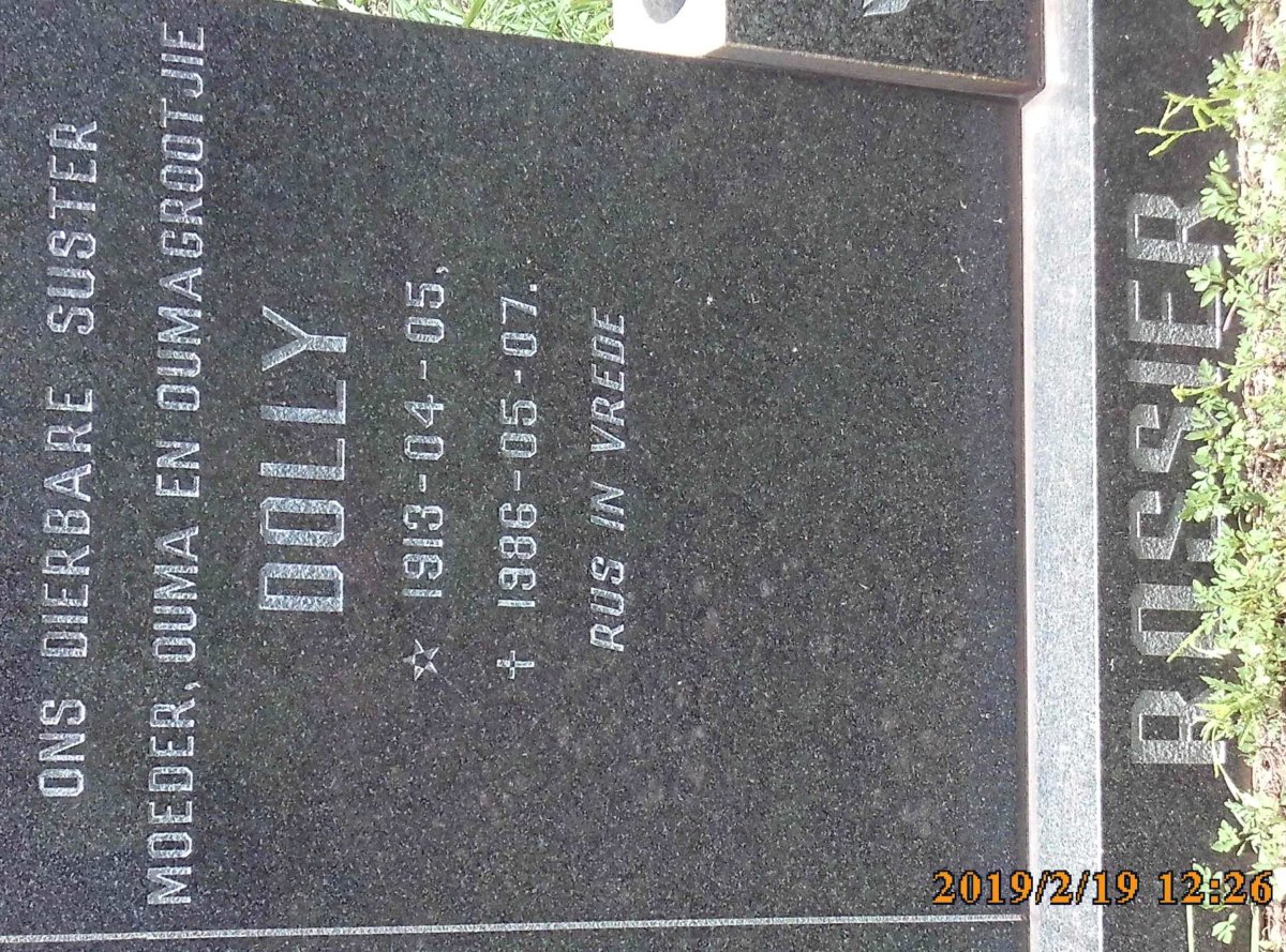 ROSSIER Dolly 1913-1986