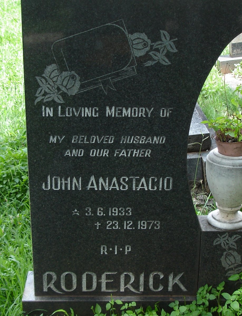 RODERICK John Anastacio 1933-1973