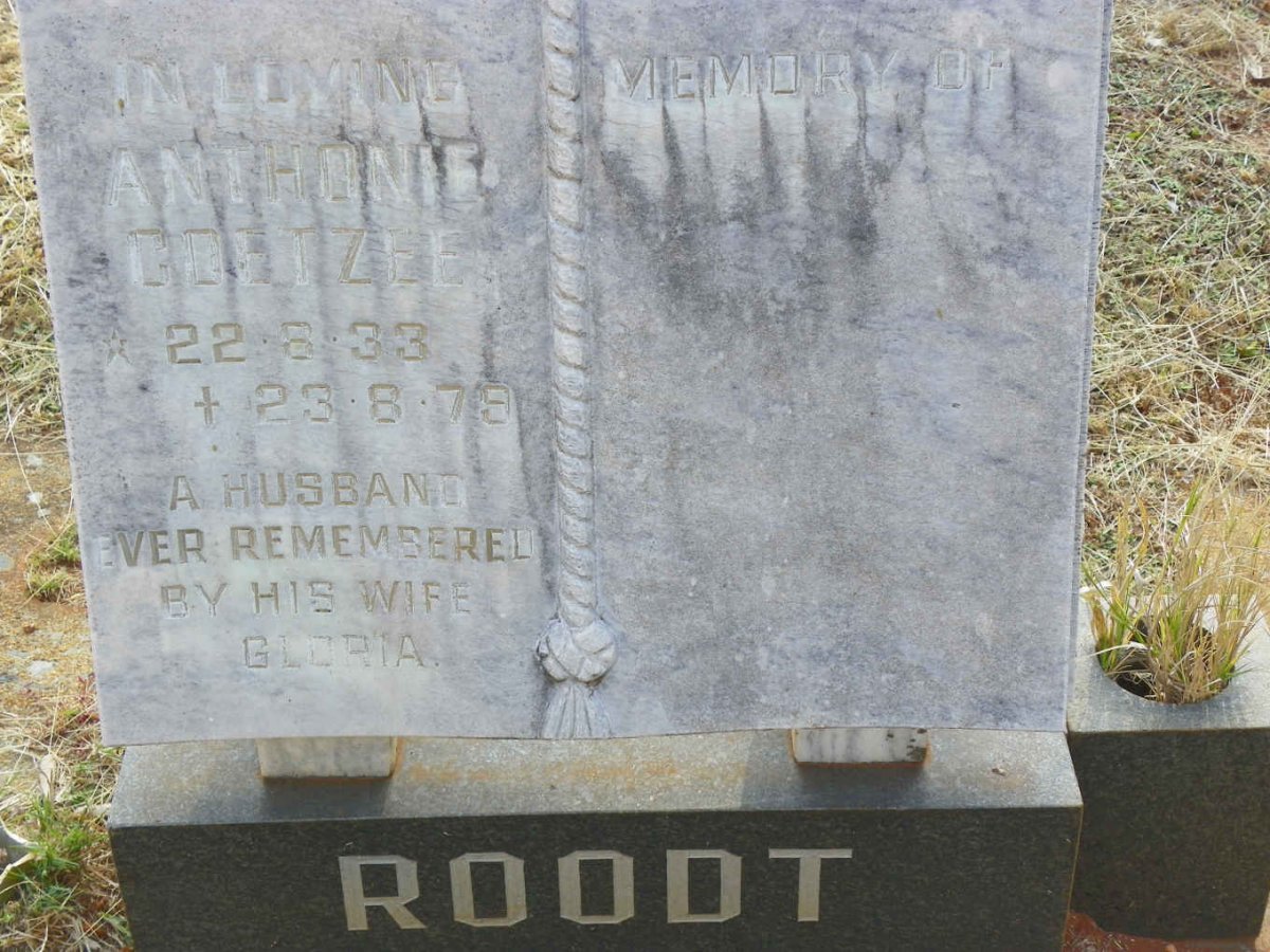 ROODT Anthonie Coetzee 1933-1979