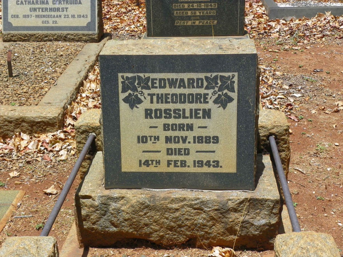 ROSSLIEN Edward Theodore 1889-1943