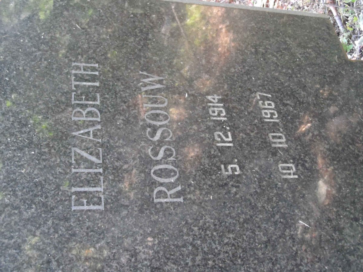 ROSSOUW Elizabeth 1914-1967