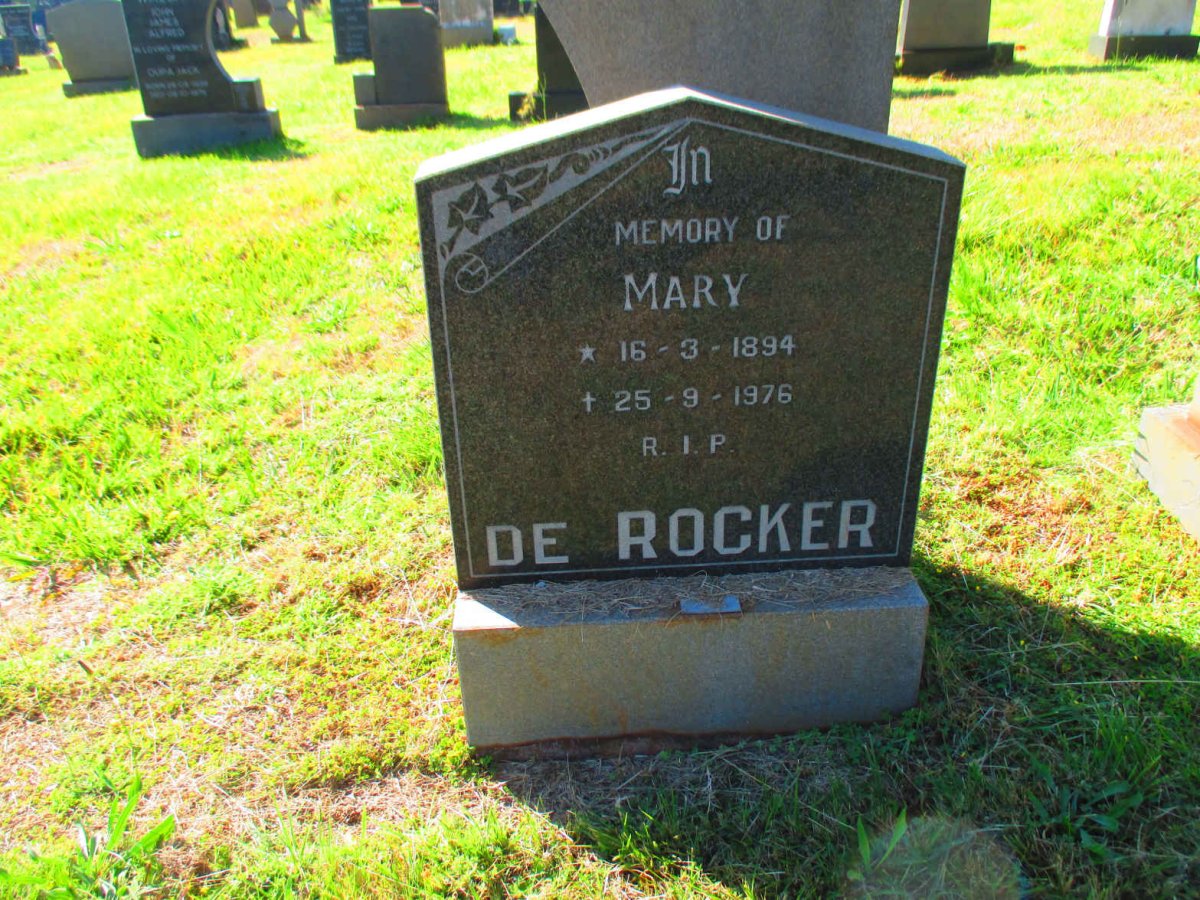 ROCKER Mary, de 1894-1976
