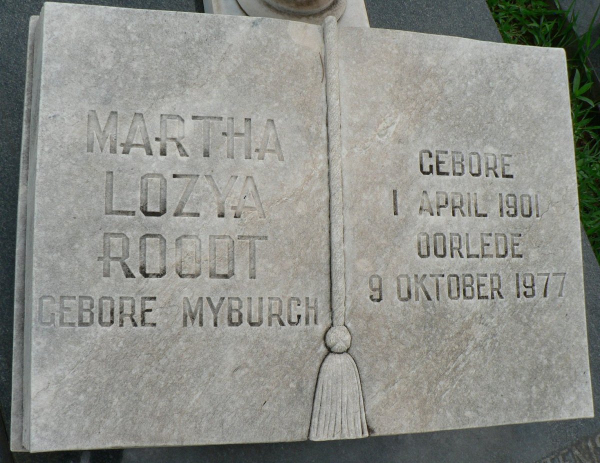ROODT Martha Lozya nee MYBURGH 1901-1977