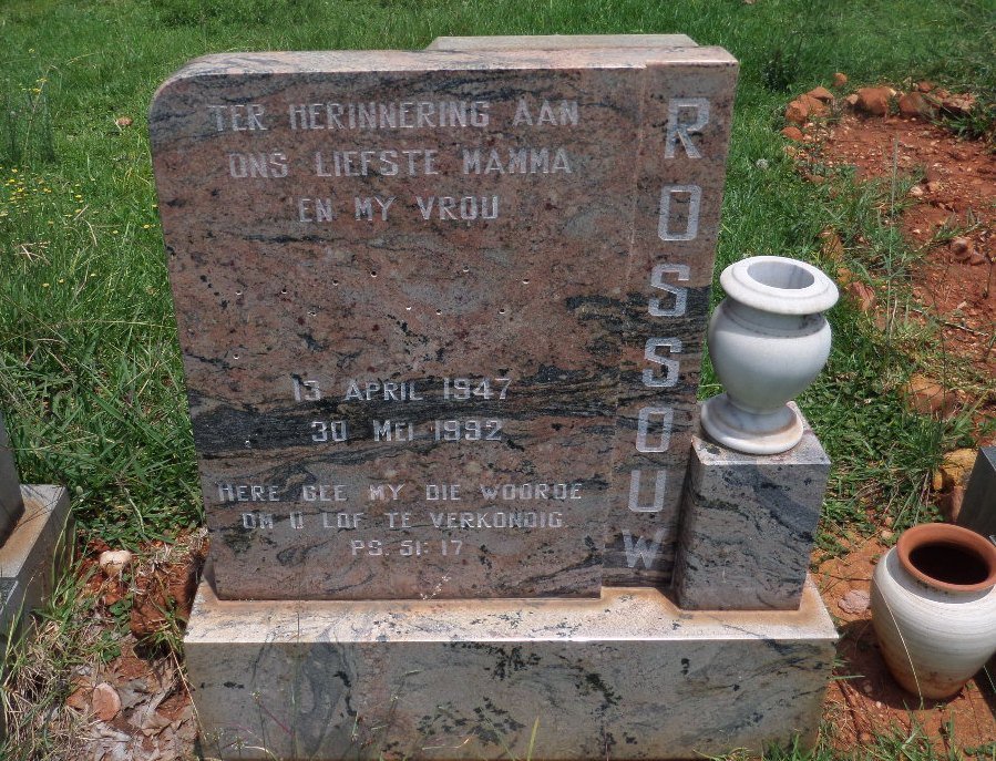 ROSSOUW ? 1947-1992