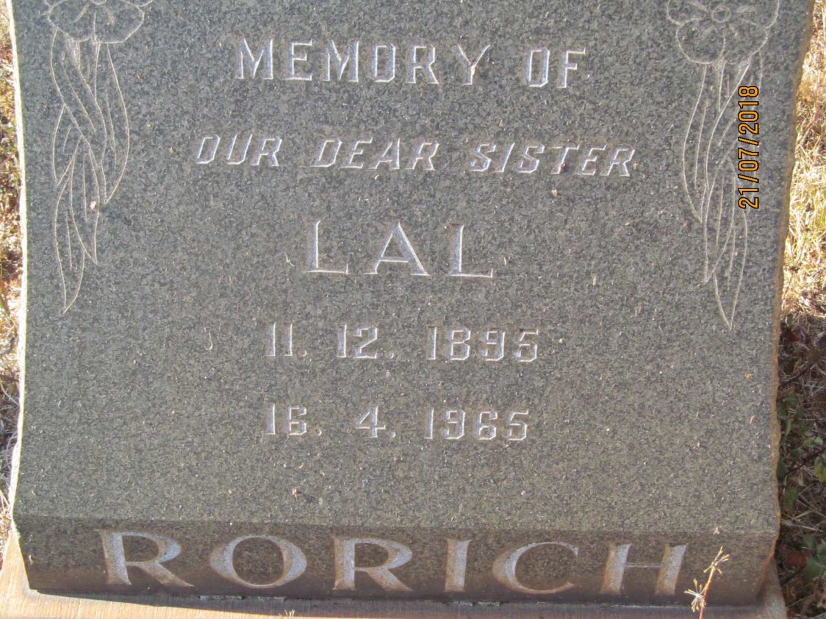 RORICH Lal 1895-1965
