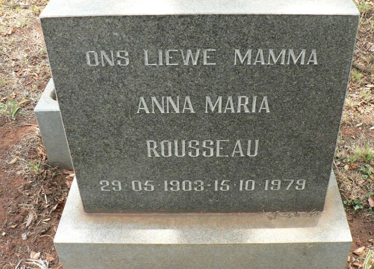 ROUSSEAU Anna Maria 1903-1979