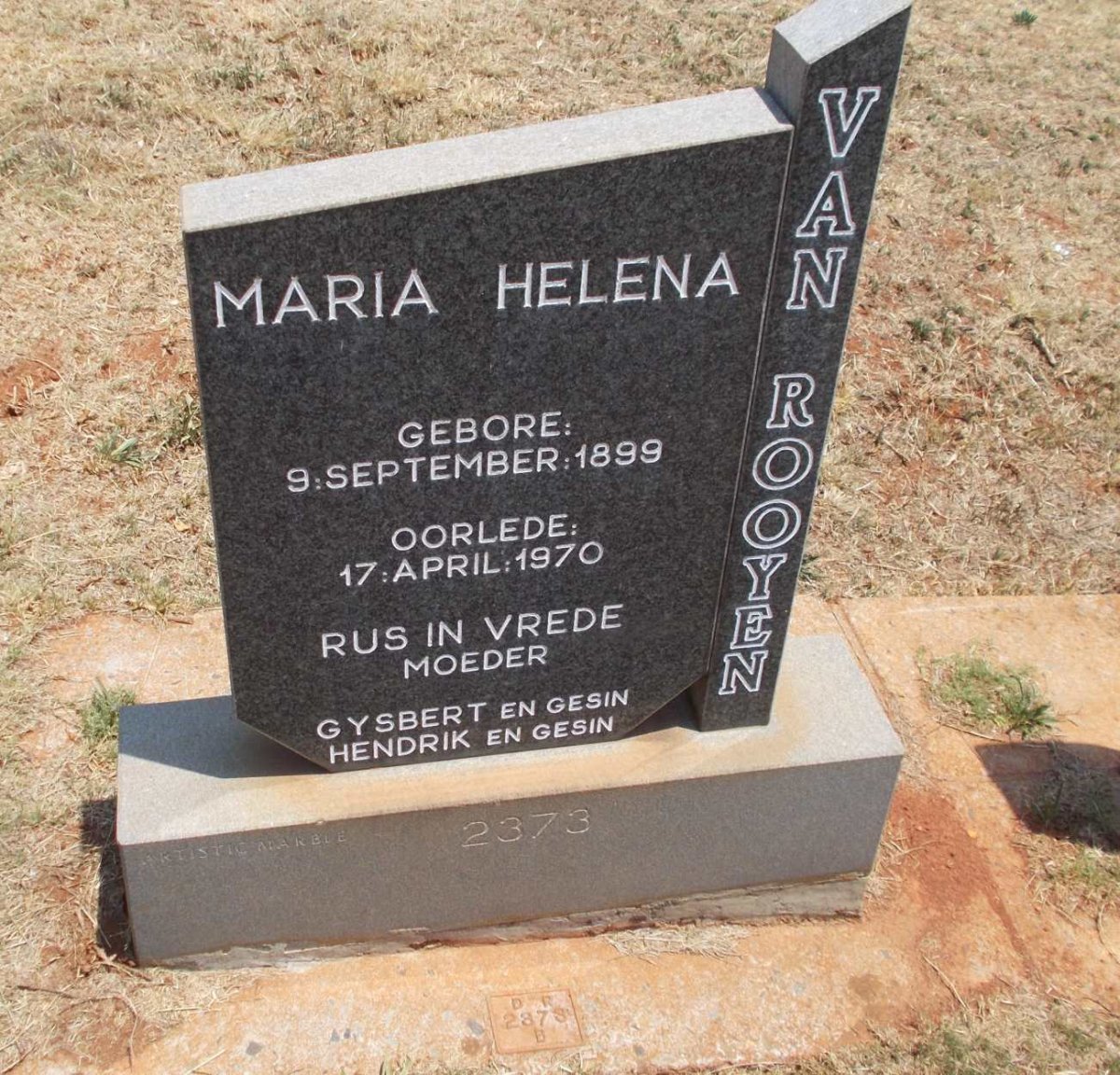 ROOYEN Maria Helena, van 1899-1970