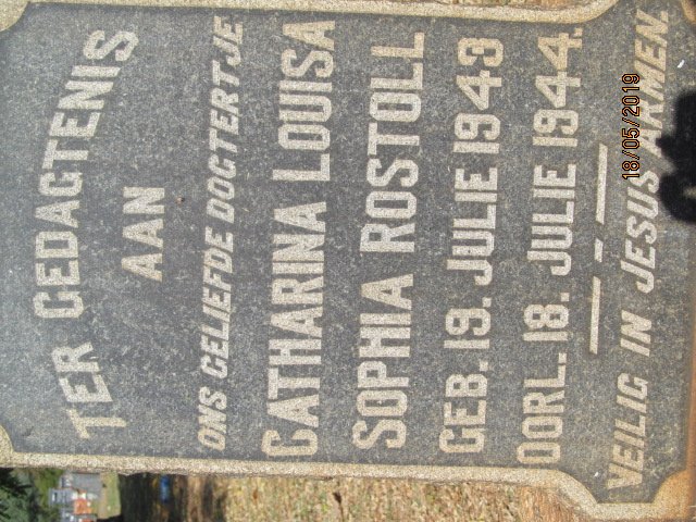 ROSTOLL Catharina Louisa Sophia 1943-1944