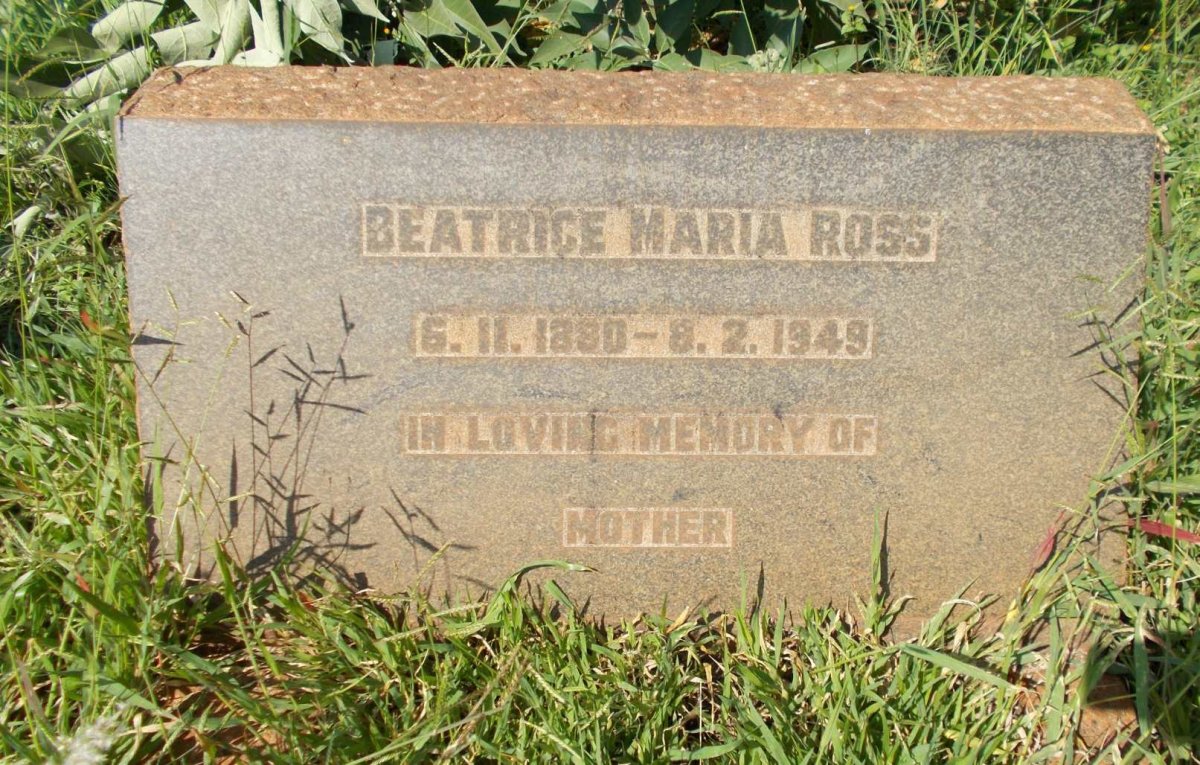 ROSS Beatrice Maria 1880-1949