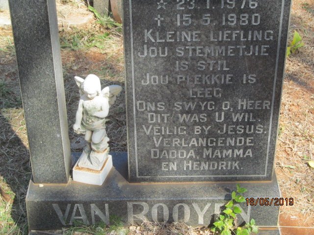 ROOYEN ?, van 1976-1980