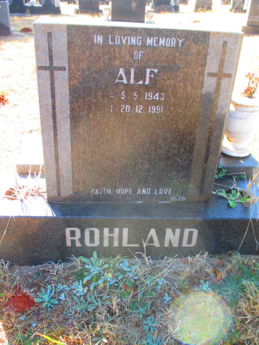 ROHLAND Alf 1943-1991