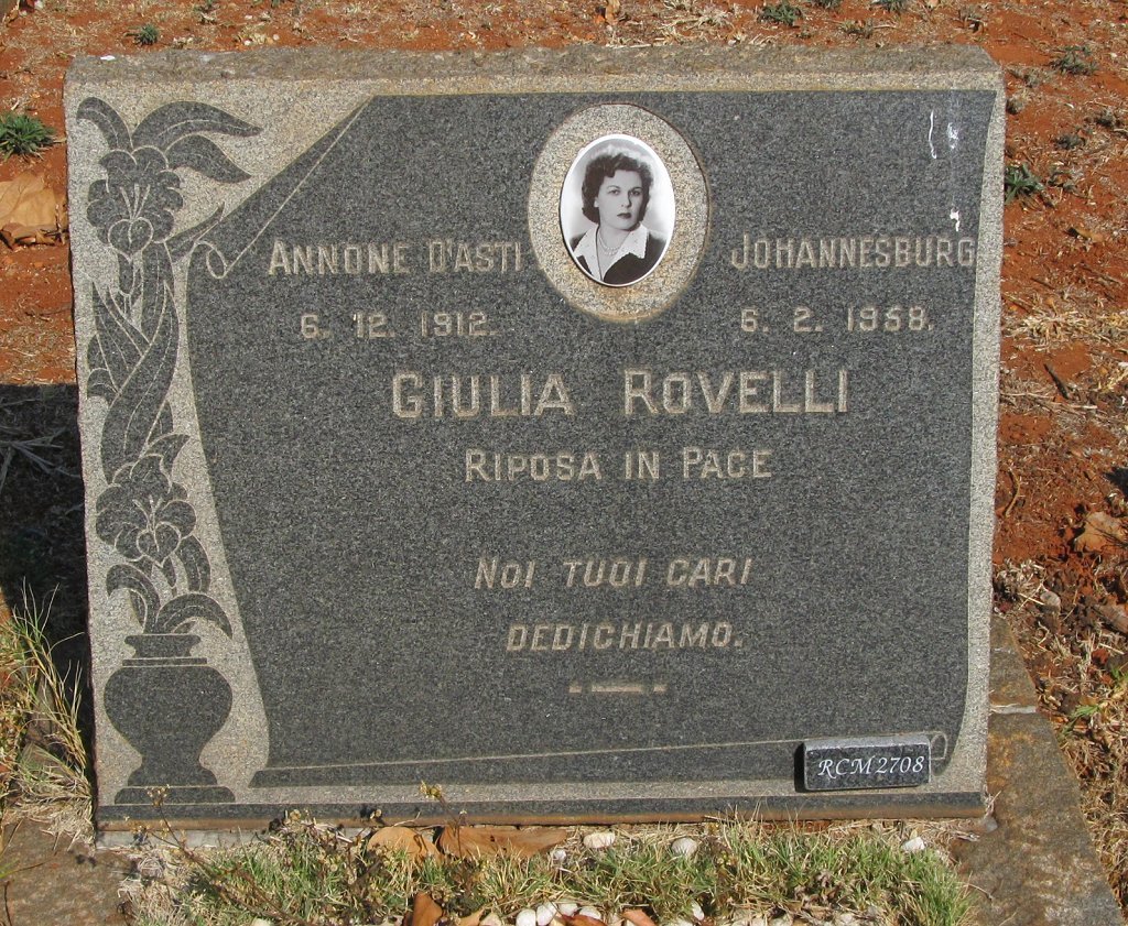 ROVELLI Giulia 1912-1958