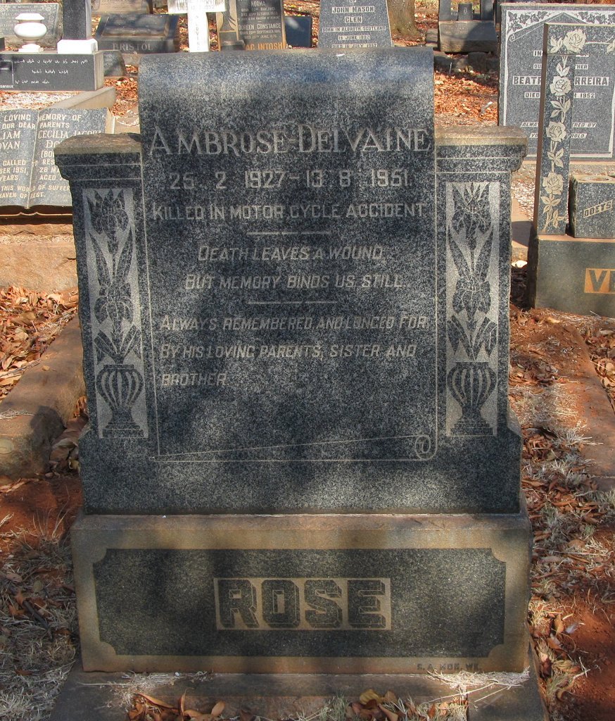 ROSE Ambrose Delvaine 1927-1951