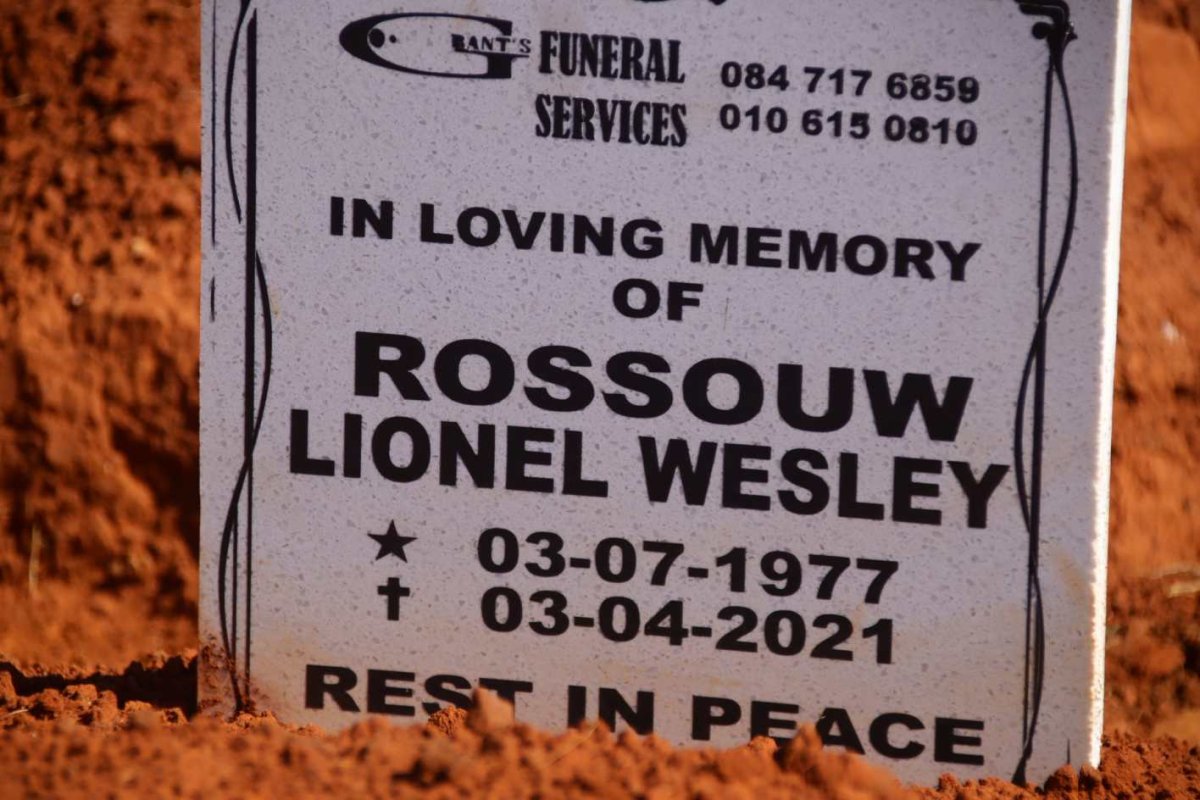 ROSSOUW Lionel Wesley 1977-2021