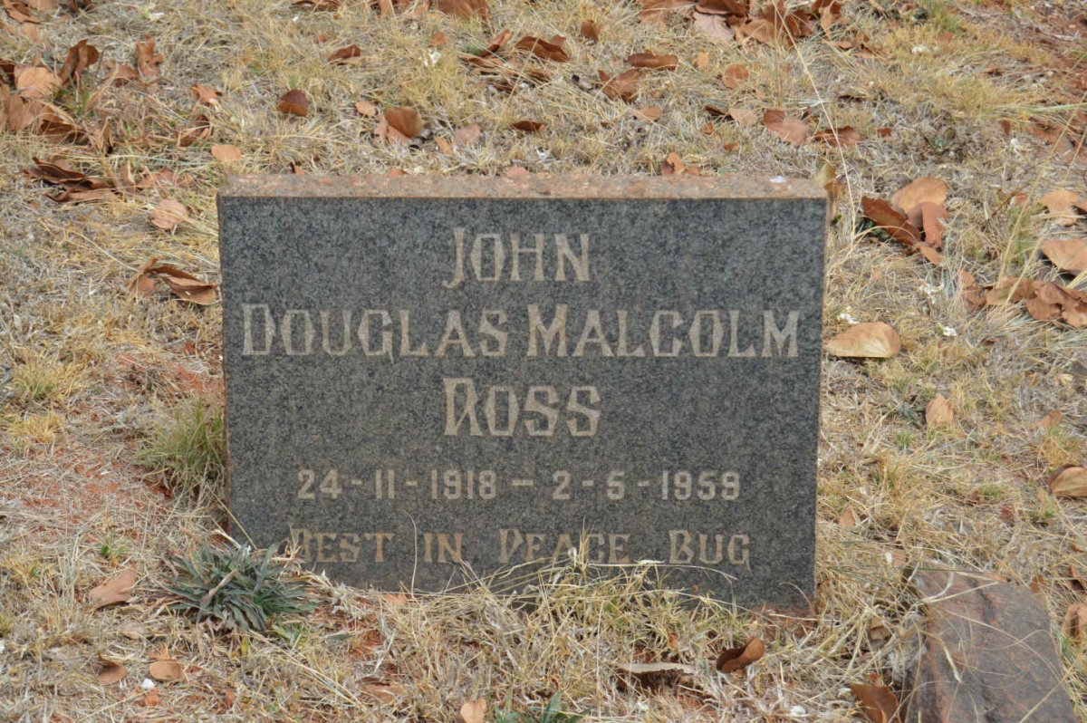ROSS John Douglas Malcolm 1918-1959