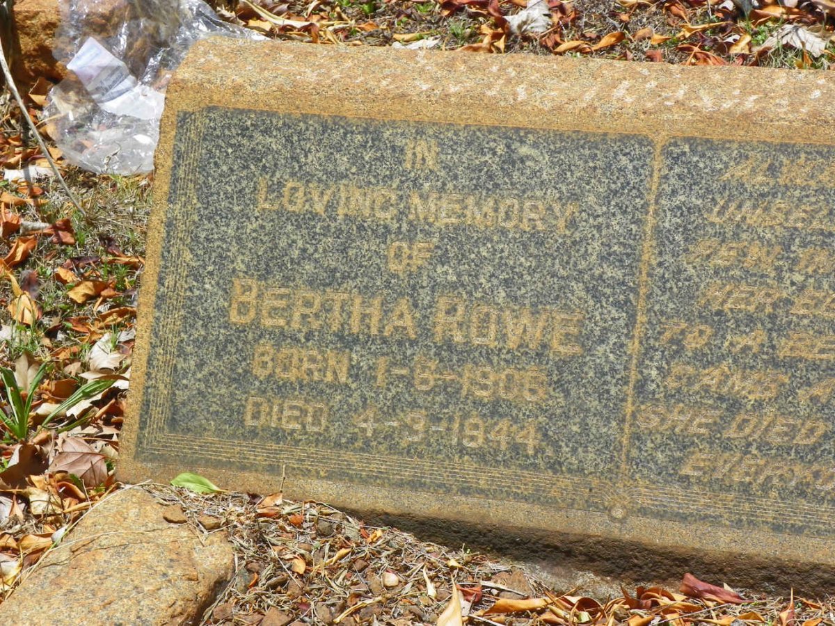 ROWE Bertha 1906-1944