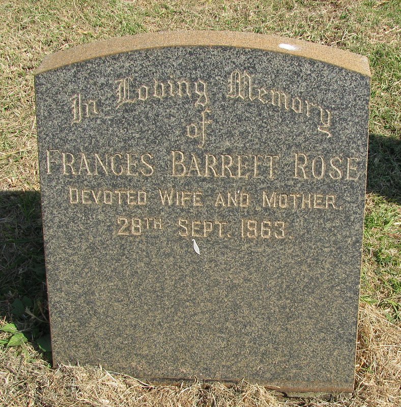 ROSE Frances Barrett -1963