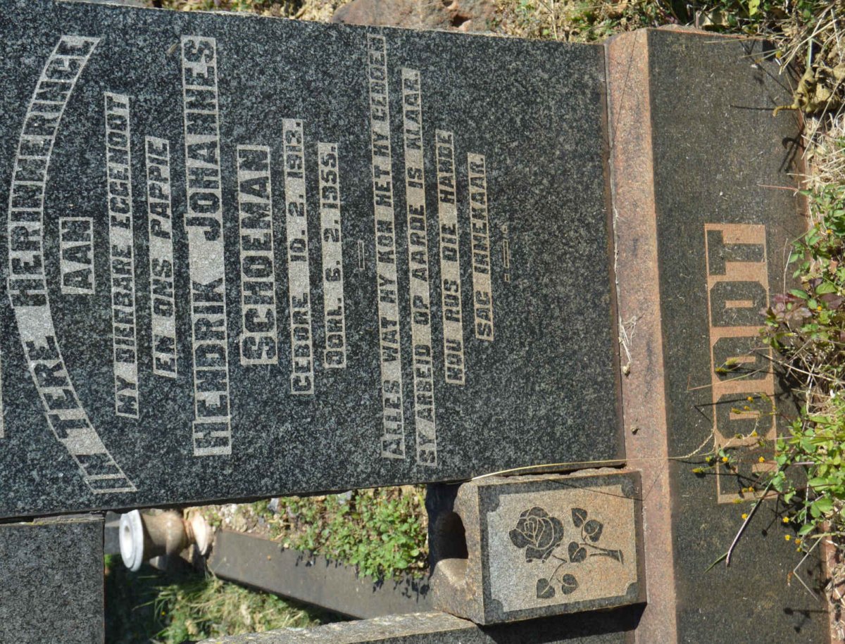 ROODT Hendrik Johannes Schoeman 1913-1955