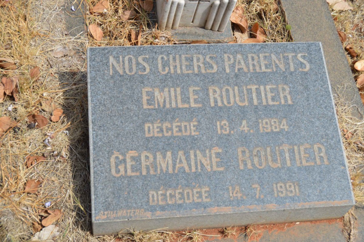 ROUTIER Emile -1984 &amp; Germaine -1991