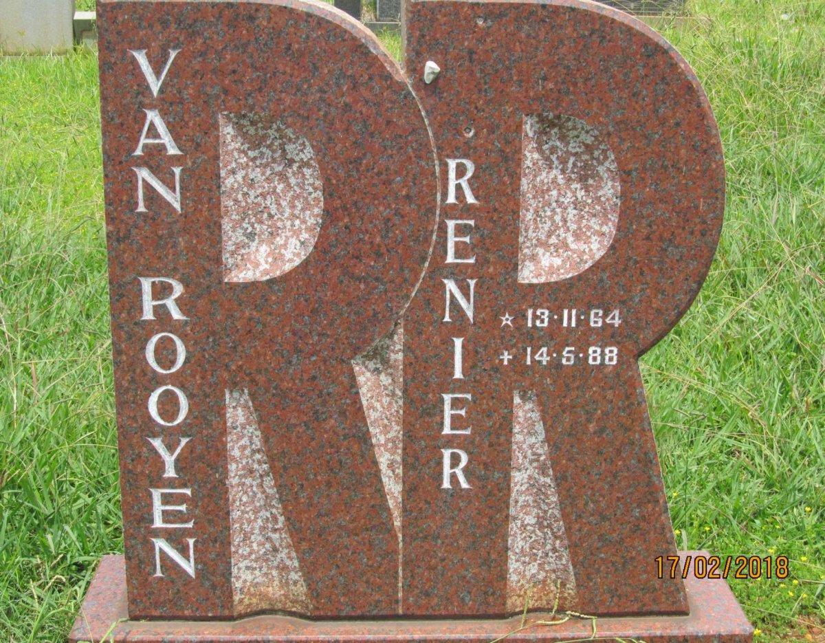 ROOYEN Renier, van 1964-1988