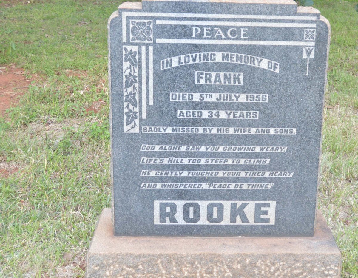 ROOKE Frank -1956