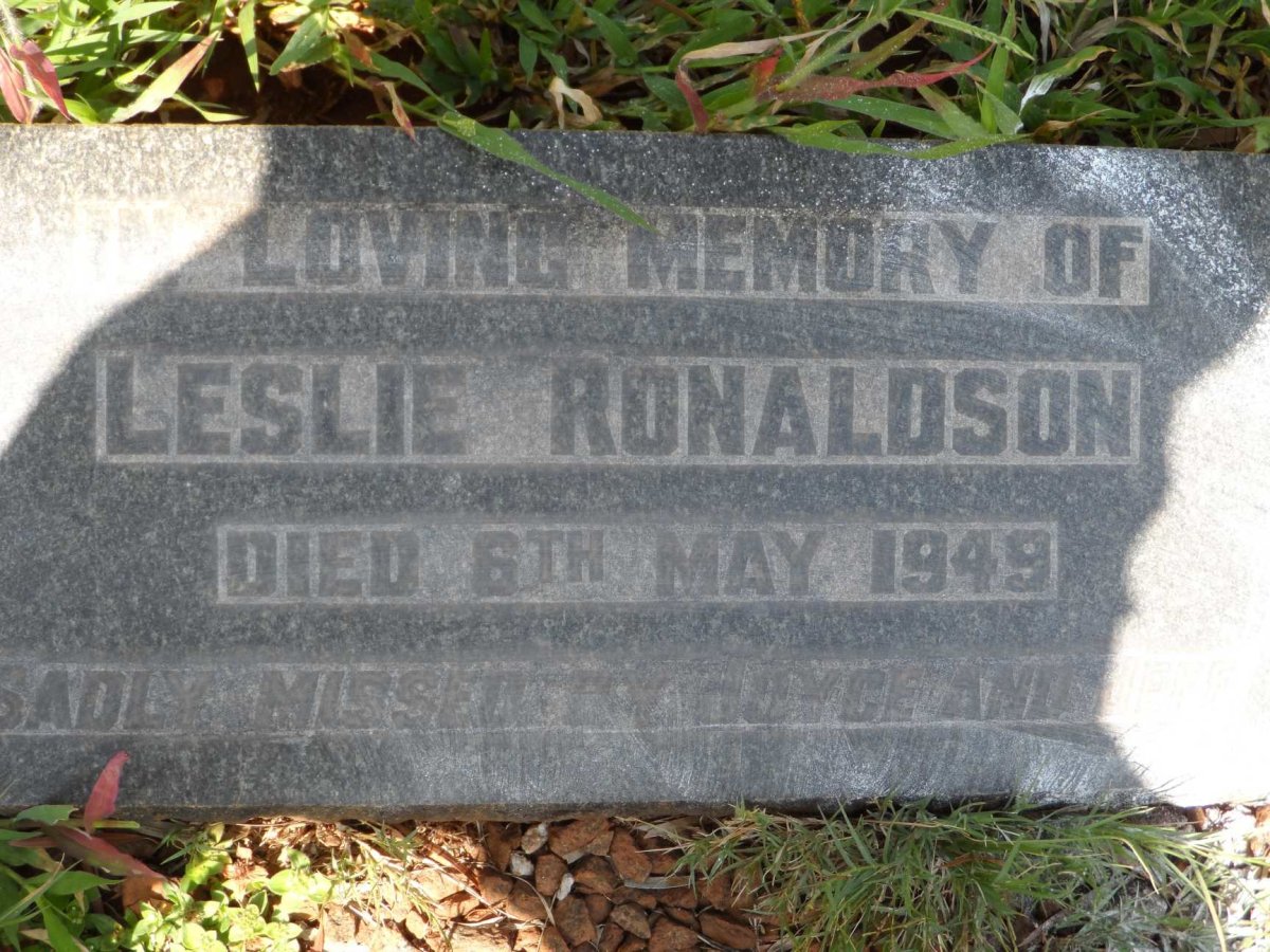 RONALDSON Leslie -1949