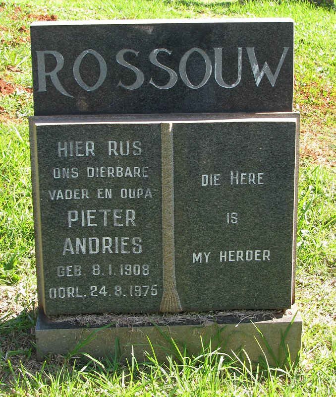 ROSSOUW Pieter Andries 1908-1975