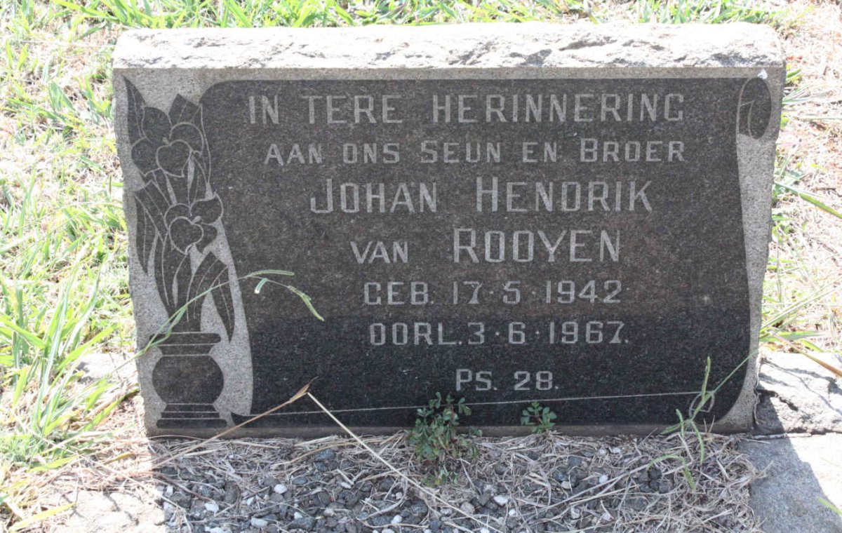 ROOYEN Johan Hendrik, van 1942-1967