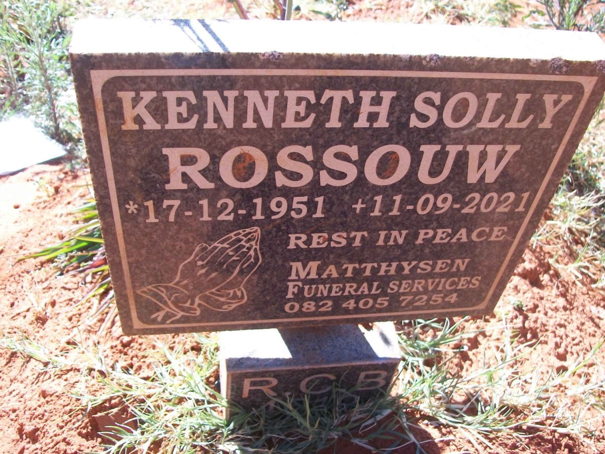 ROSSOUW Kenneth Solly 1951-2021