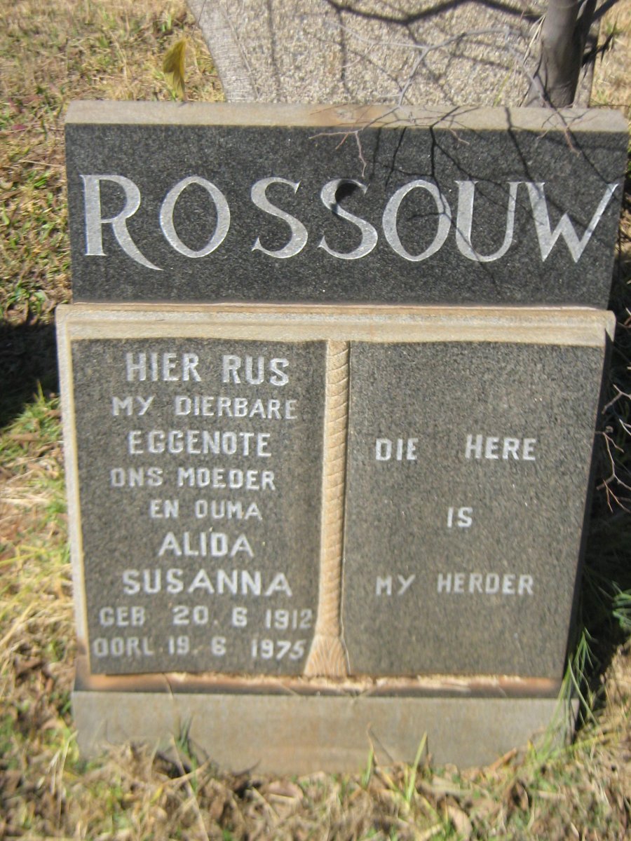 ROSSOUW Alida Susanna 1912-1975
