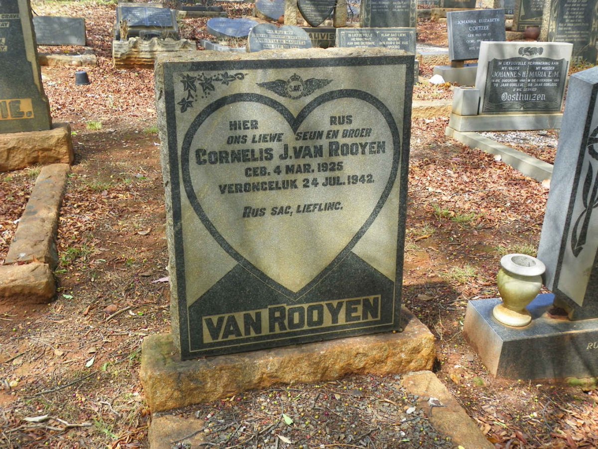 ROOYEN Cornelis J., van 1925-1942