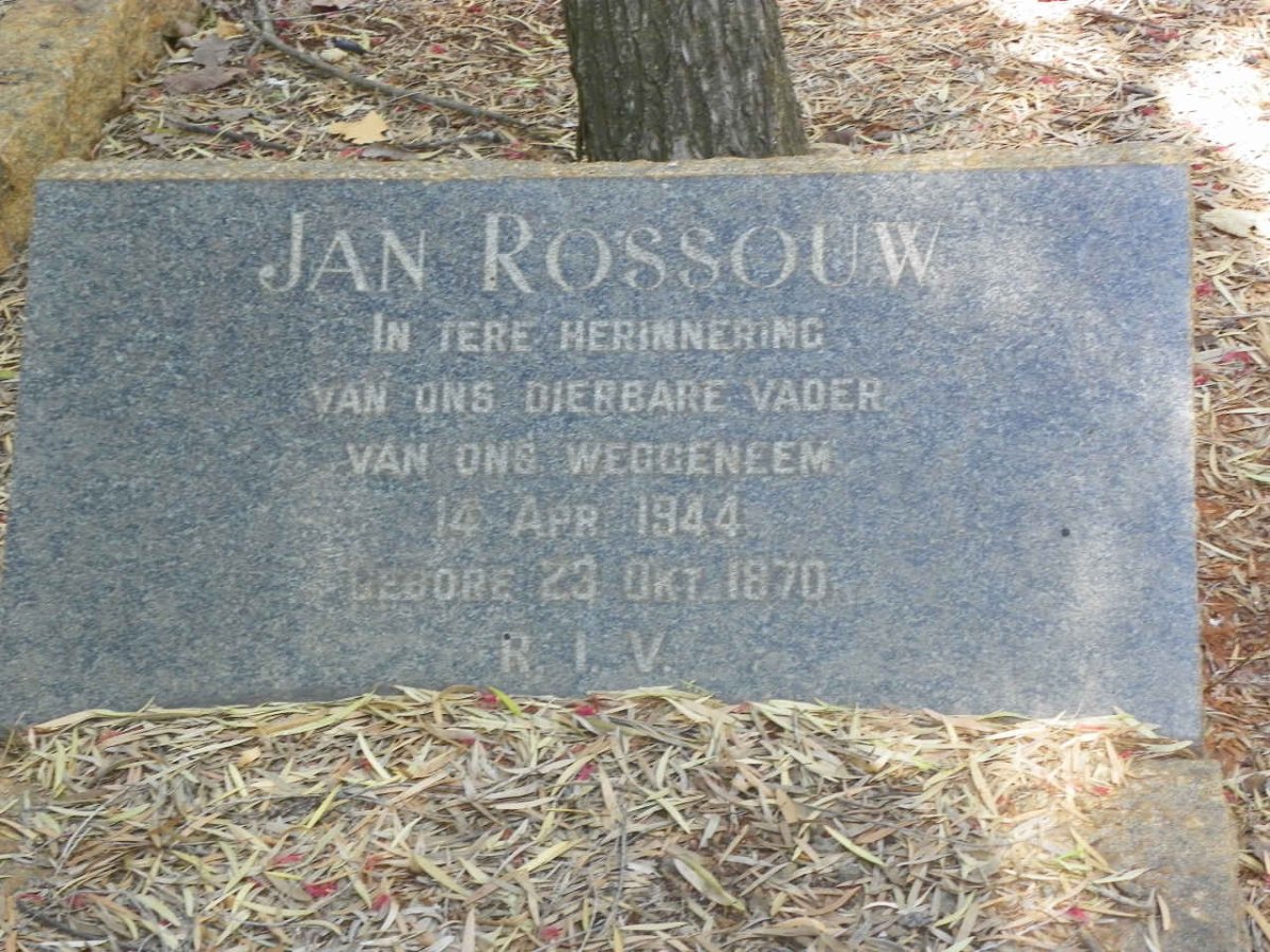 ROSSOUW Jan 1870-1944