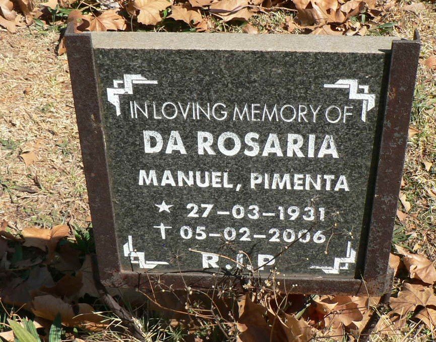 ROSARIA Manuel Pimenta, da 1931-2006 &amp; Maria De Lurdes Mendes Da Silva 1939-1960