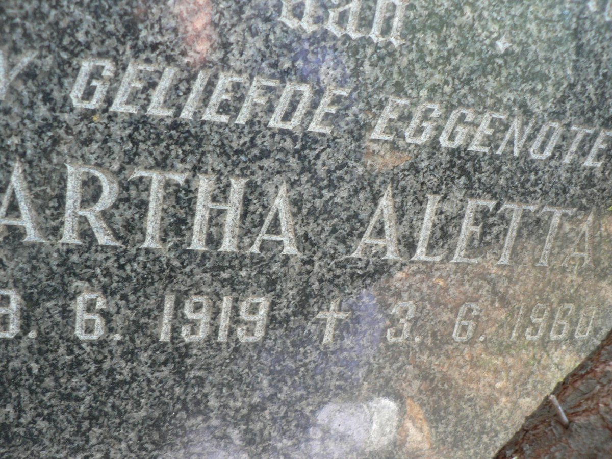RONGE Martha Aletta 1919-1960