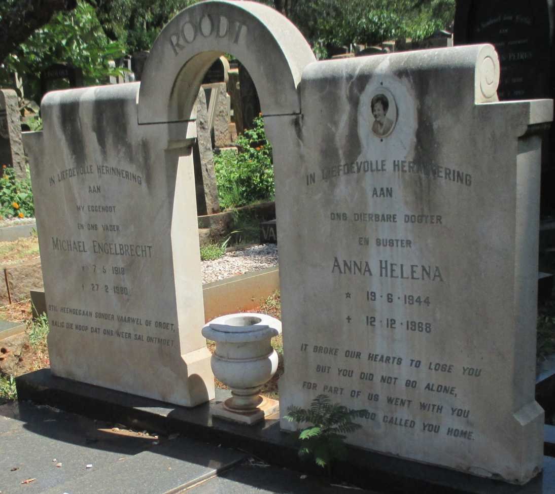 ROODT Michael Engelbrecht 1918-1980 :: ROODT Anna Helena 1944-1968