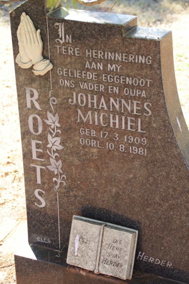 ROETS Johannes Michiel 1909-1981