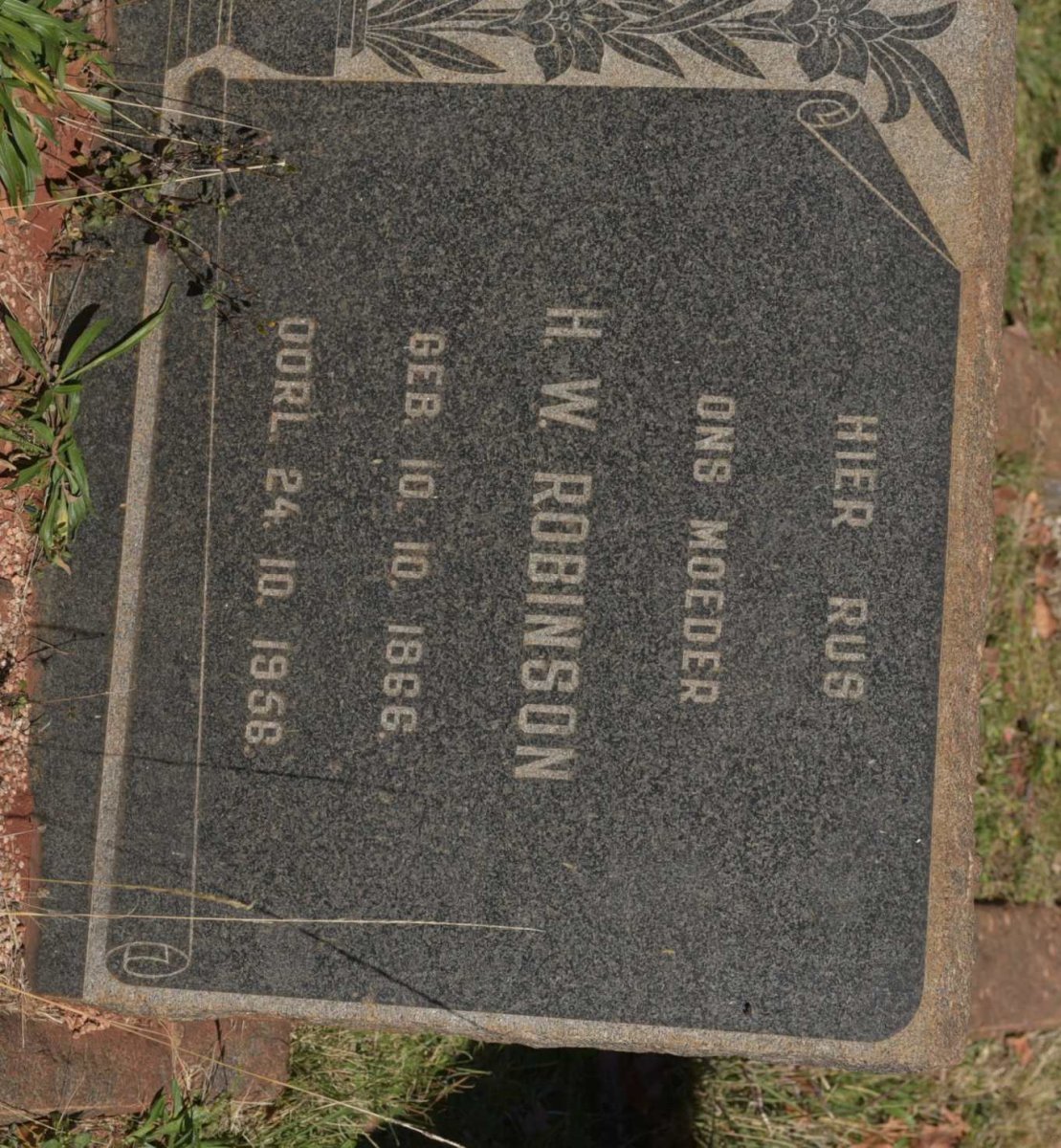 ROBINSON H.W. 1866-1956