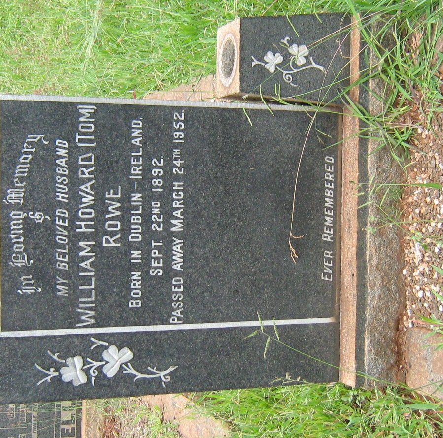 ROWE William Howard 1892-1952