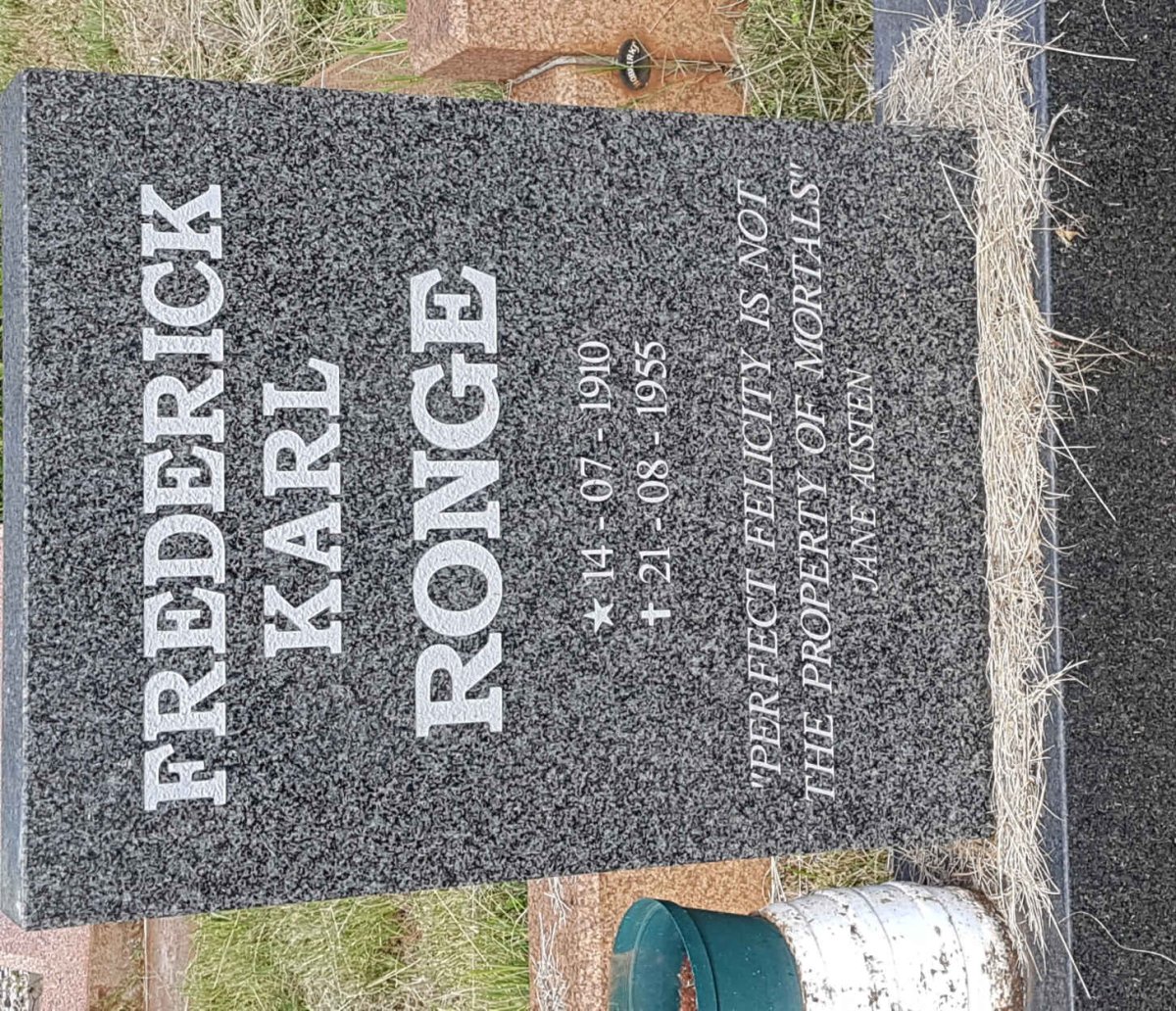 RONGE Frederick Karl 1910-1955