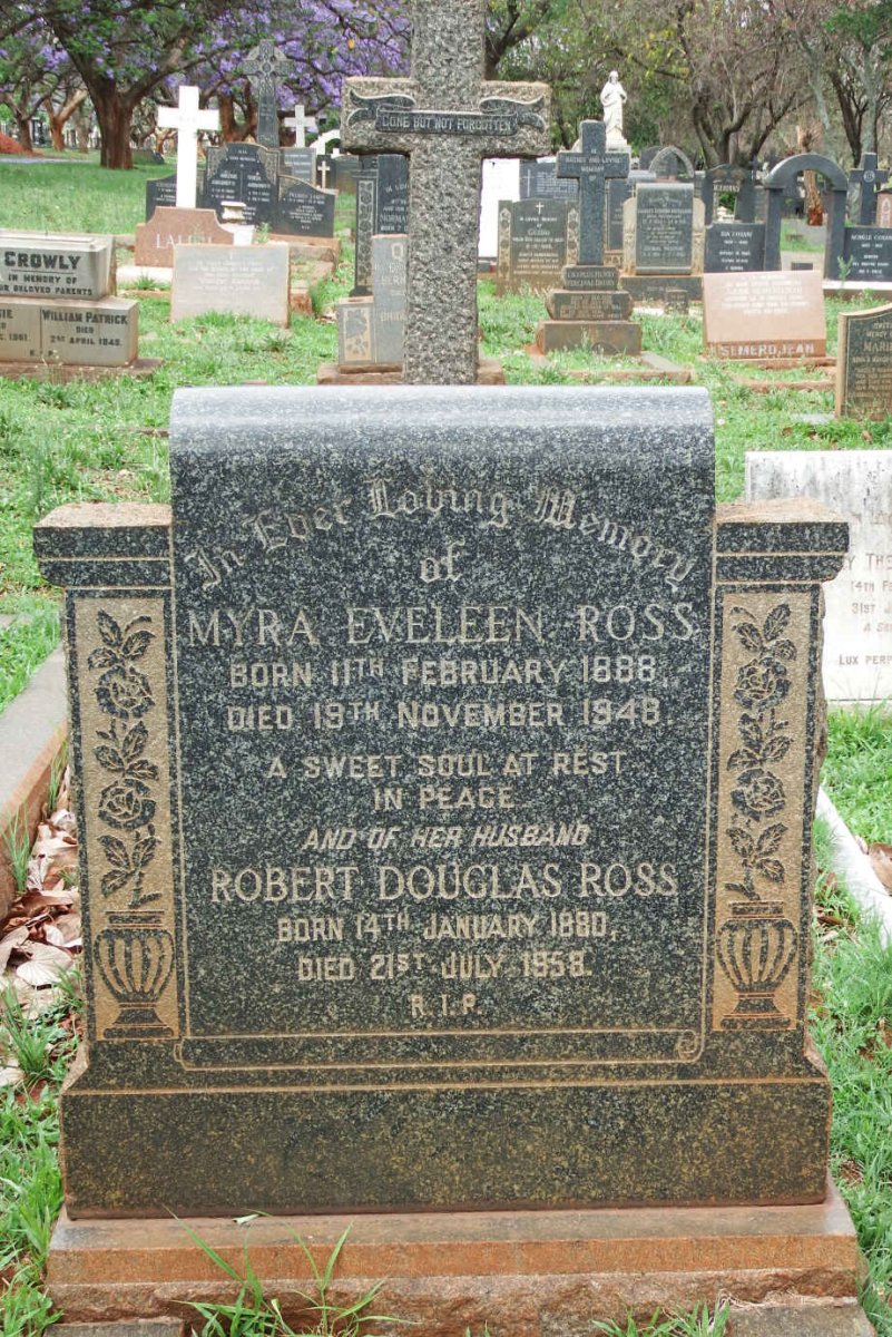 ROSS Robert Douglas 1880-1958 &amp; Myra Eveleen 1888-1948