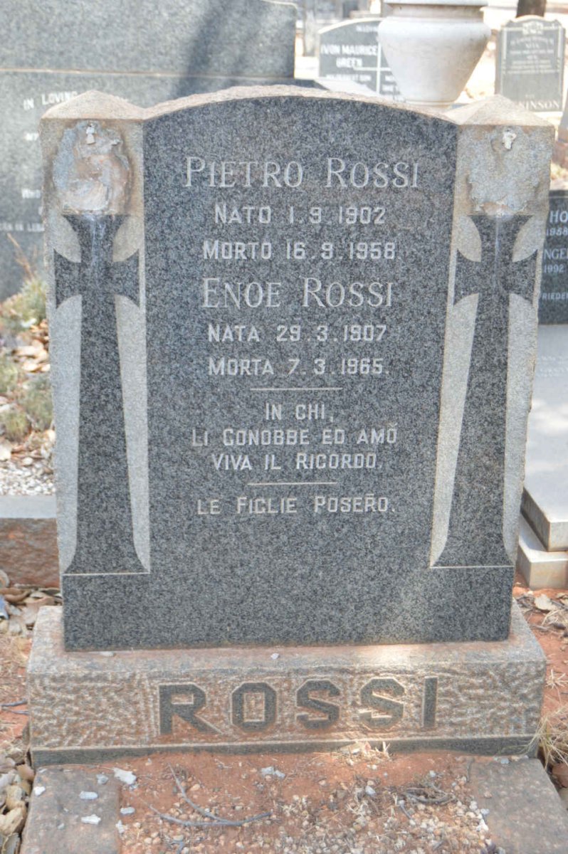 ROSSI Pietro 1902-1958 &amp; Enoe 1907-1965