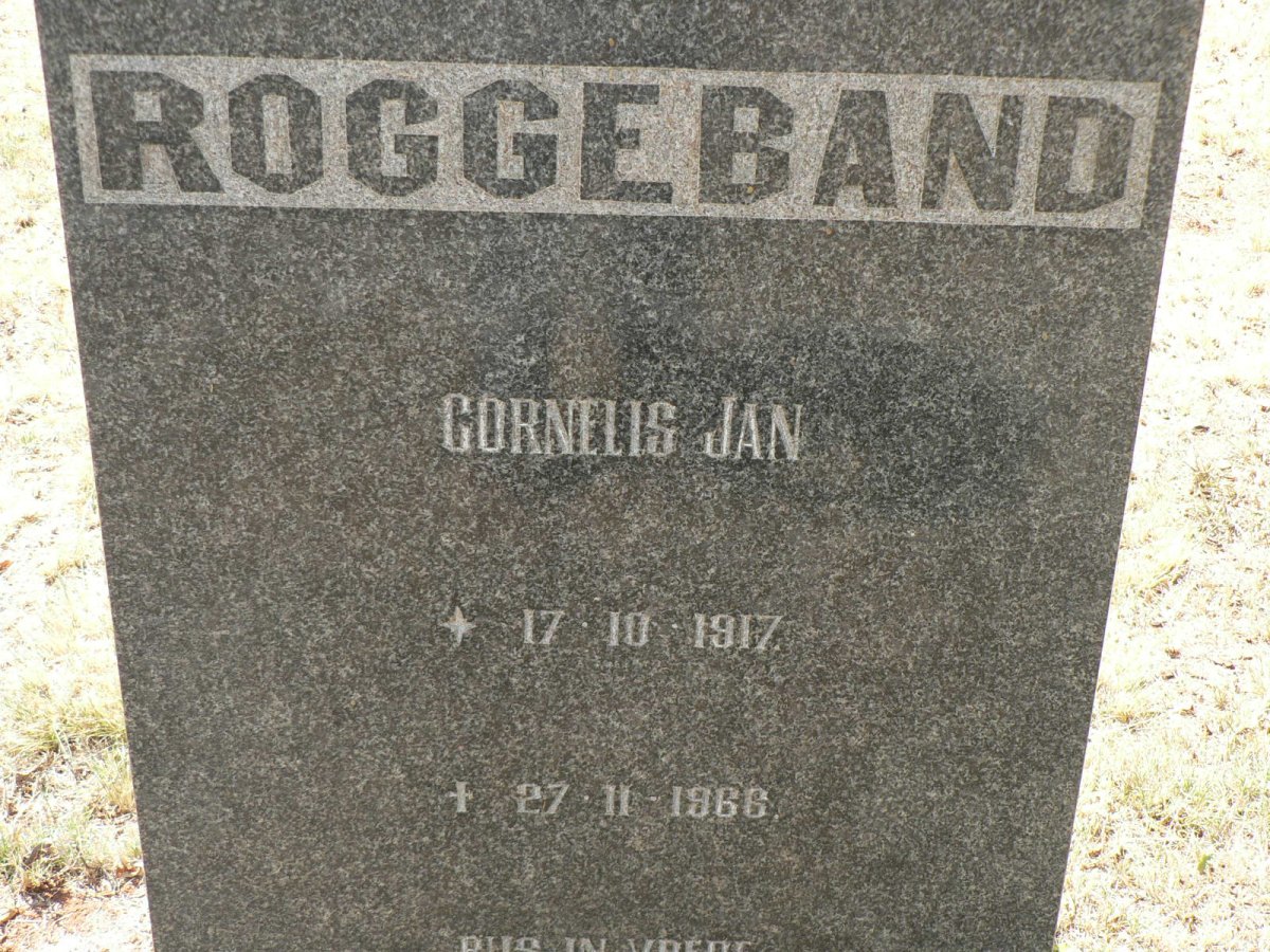 ROGGEBAND Cornelis Jan 1917-1966