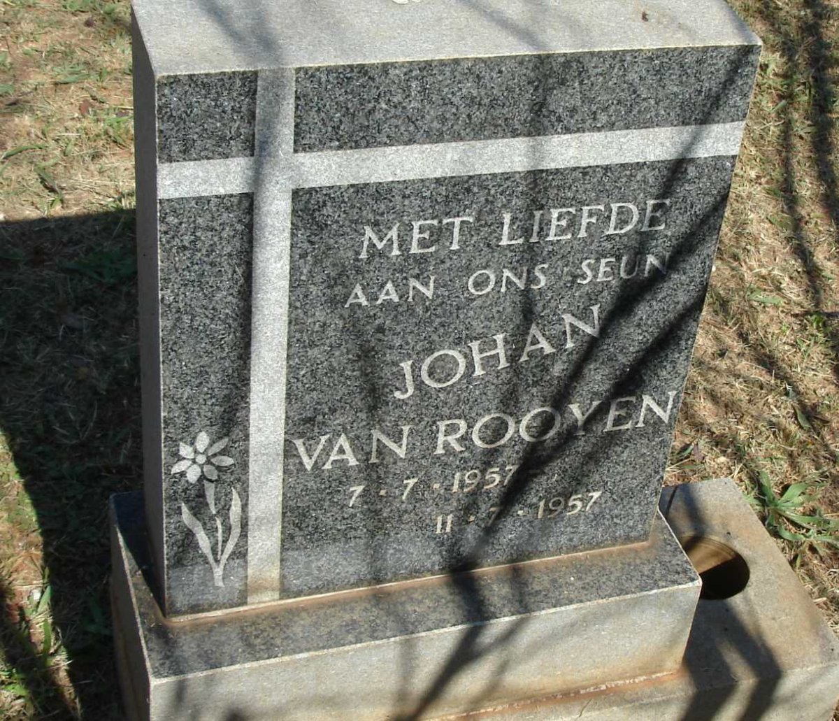 ROOYEN Johan, van 1957-1957