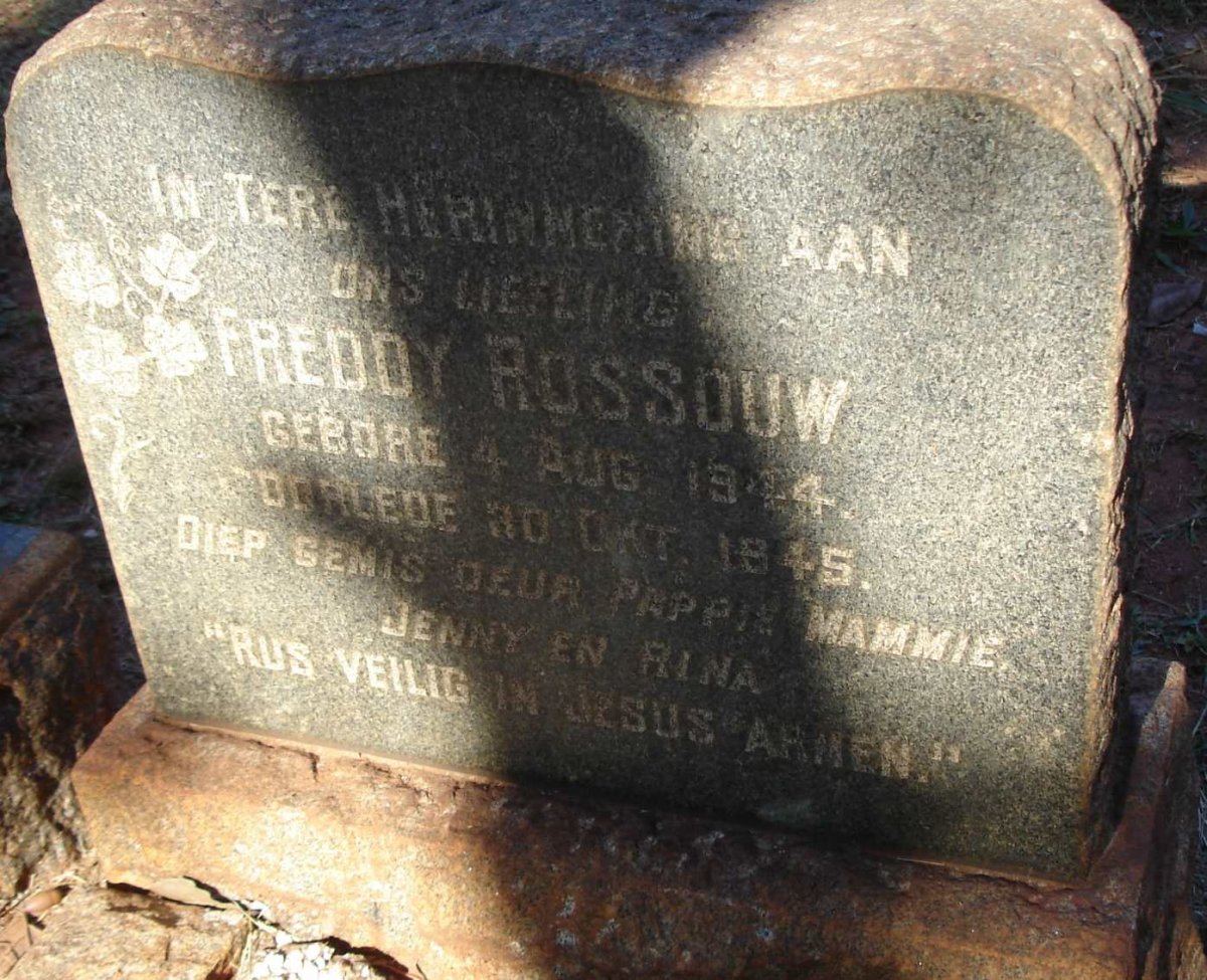 ROSSOUW Freddy 1944-1945